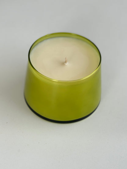 Olive Green Round Candle 550g
